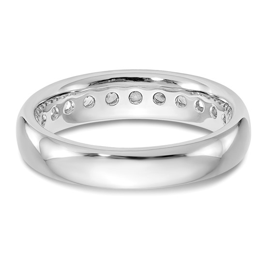 14K White Gold 11-Stone (Holds 11-2.3mm Round) Channel Band Mounting