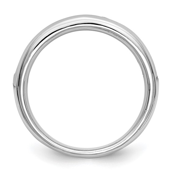 14K White Gold 11-Stone (Holds 11-2.6mm Round) Channel Band Mounting
