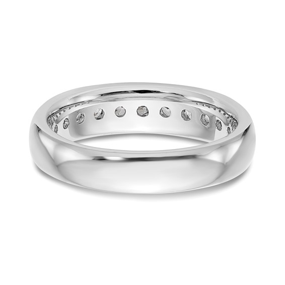 14K White Gold 11-Stone (Holds 11-2.6mm Round) Channel Band Mounting