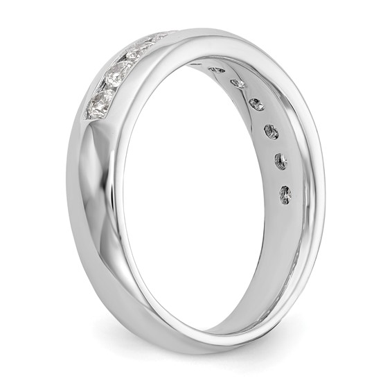 14K White Gold 11-Stone (Holds 11-2.6mm Round) Channel Band Mounting