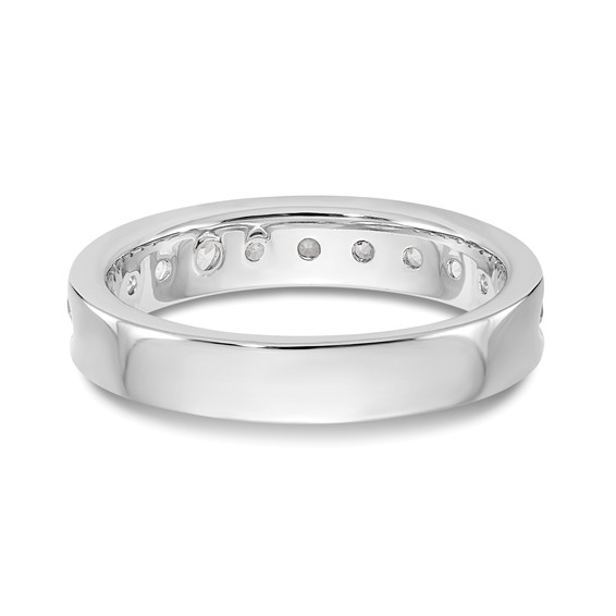 14k White Gold 11-Stone (Holds 11-2.8mm Round) Ladies Channel Band Mounting