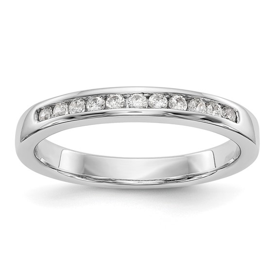 11-Stone Diamond Channel Bands