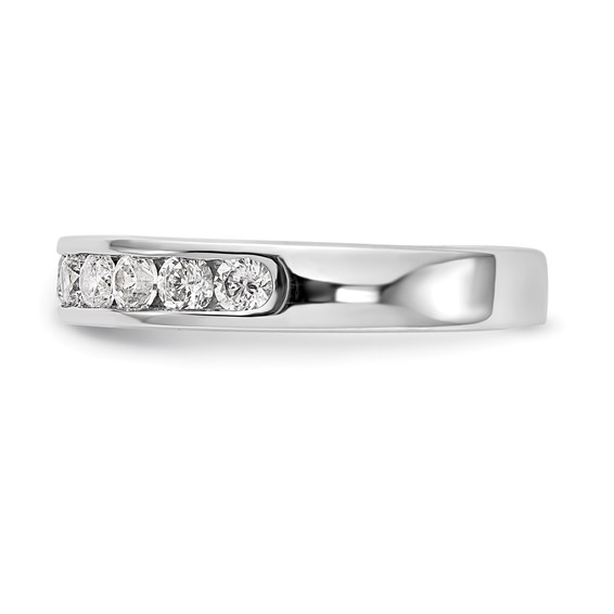 Platinum 11-Stone Diamond Channel Bands
