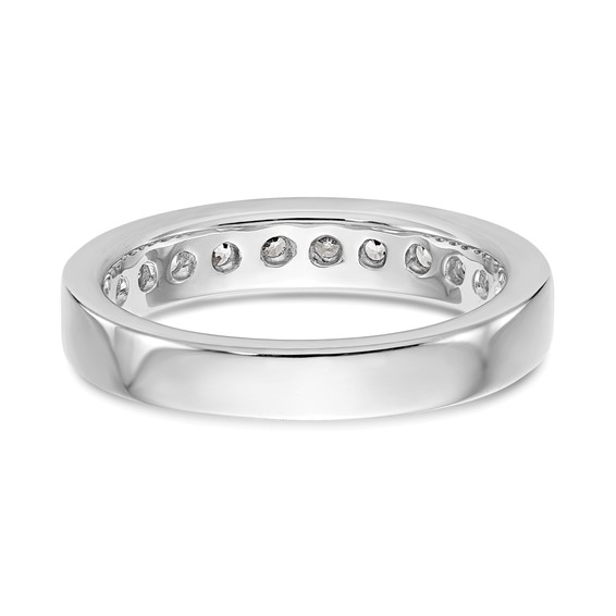 Platinum 11-Stone Diamond Channel Bands
