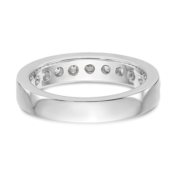 14k White Gold 11-Stone (Holds 11-2.9mm Round) Channel Band Mounting (Closed)