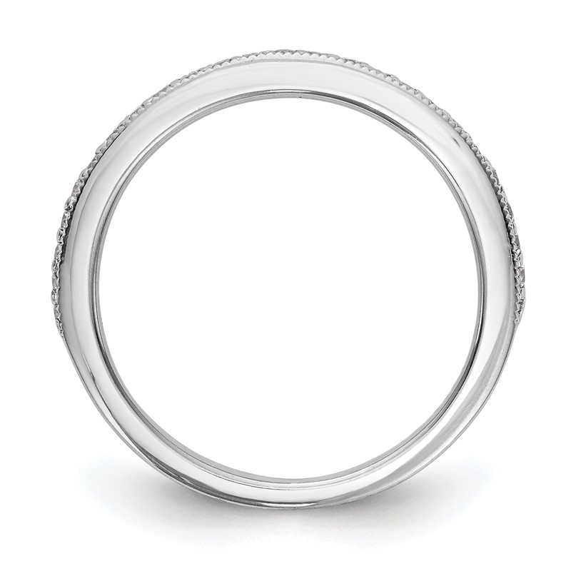 True Origin 14K White Gold 1/4 carat Lab Grown Diamond VS  D E F  Band