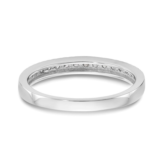 14K White Gold Diamond Band