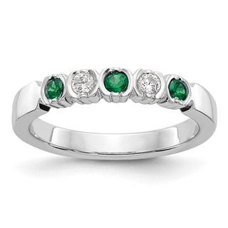 Gemstone and Diamond 5-Stone Rings
