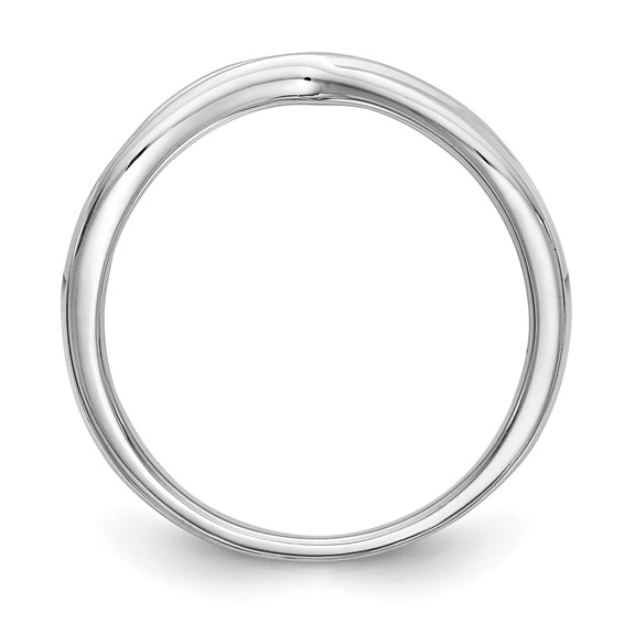 14K White Gold Diamond Band