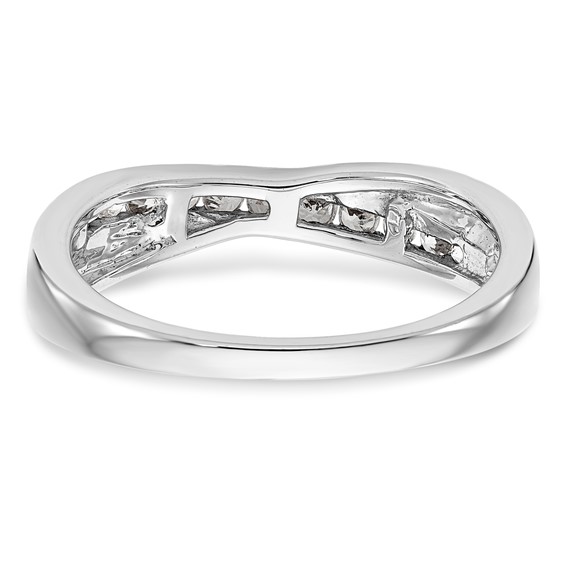 14K White Gold Diamond Band