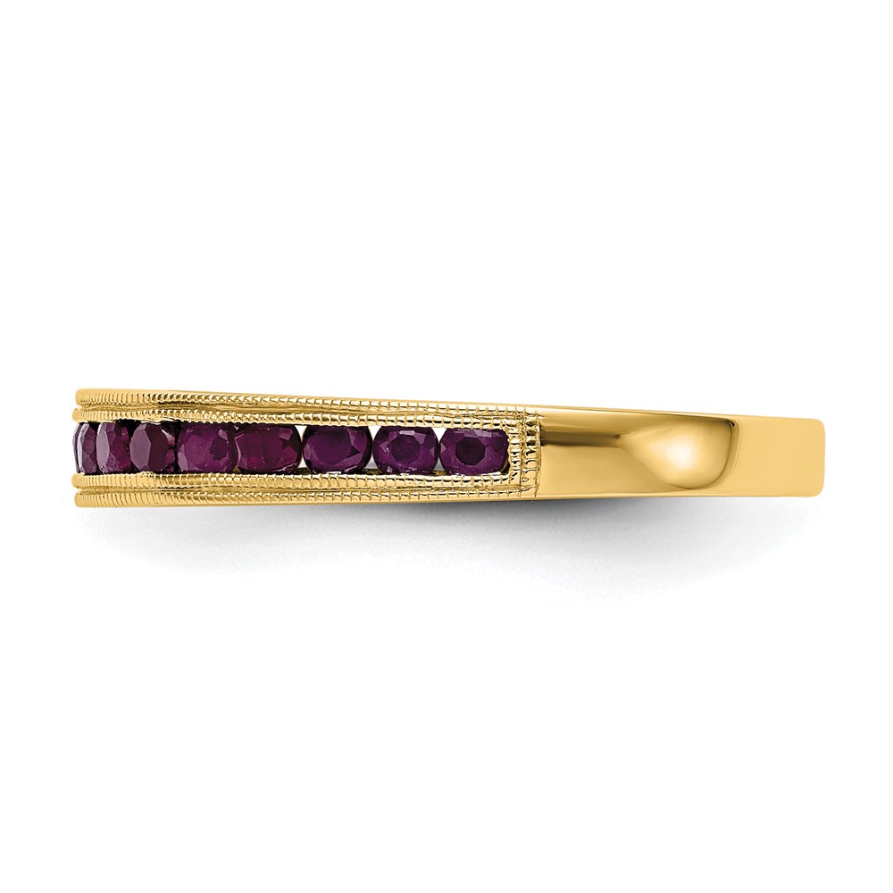 14k Yellow Gold Ruby Complete Channel Band (RM3454B-RU-Y)