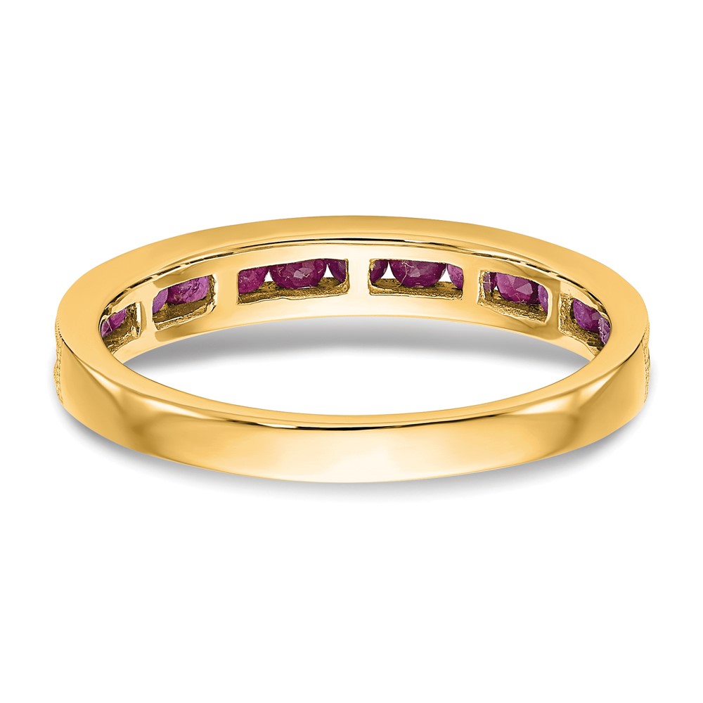 14k Yellow Gold Ruby Complete Channel Band (RM3454B-RU-Y)