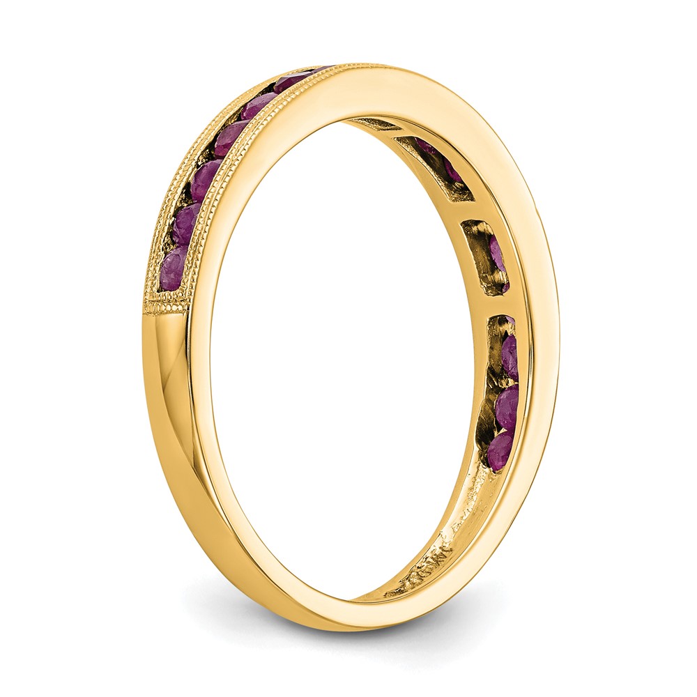14k Yellow Gold Ruby Complete Channel Band (RM3454B-RU-Y)