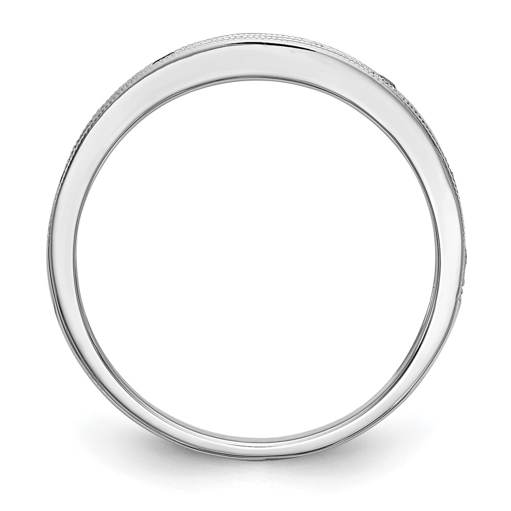 10K White Gold Blue Sapphire Band (RM3454B-SA-1W)