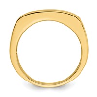 IBGoodman 10K Yellow Gold 0.75 Carat Lab Grown Diamond VS SI+ G+ Complete Men's Band view 2