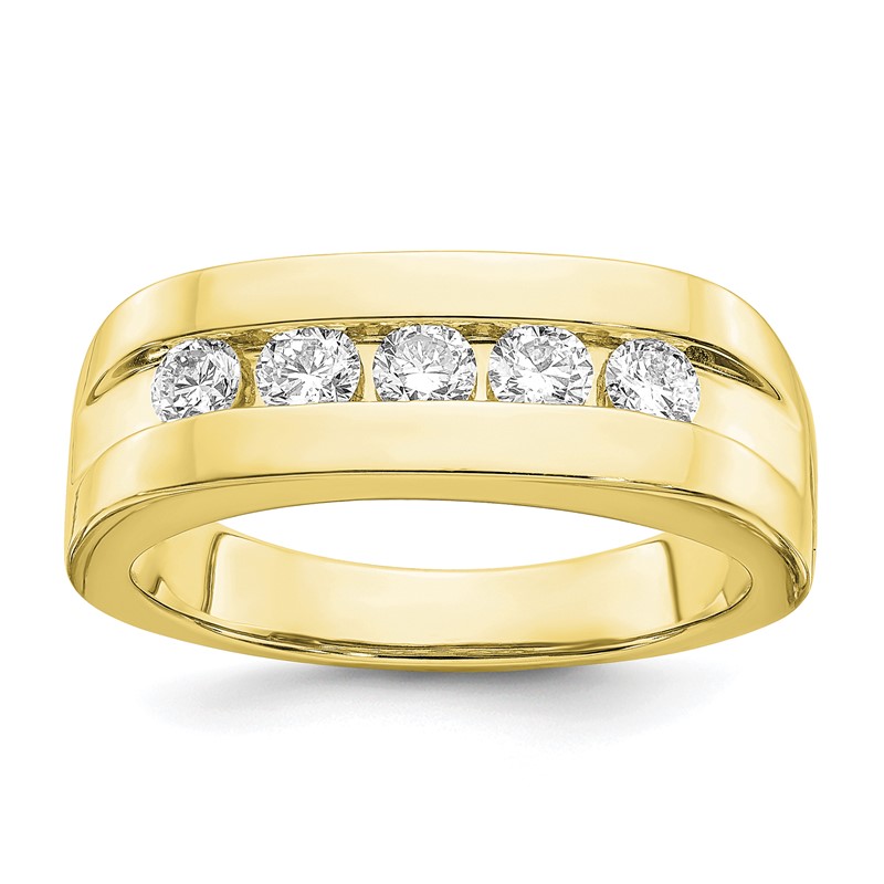 IBGoodman 10k 3/4 carat Lab Grown Diamond VS/SI+ G+ Complete Men's Band