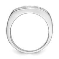 IBGoodman 14K White Gold 0.75 Carat Lab Grown Diamond VS SI+ G+ Complete Men's Band view 2