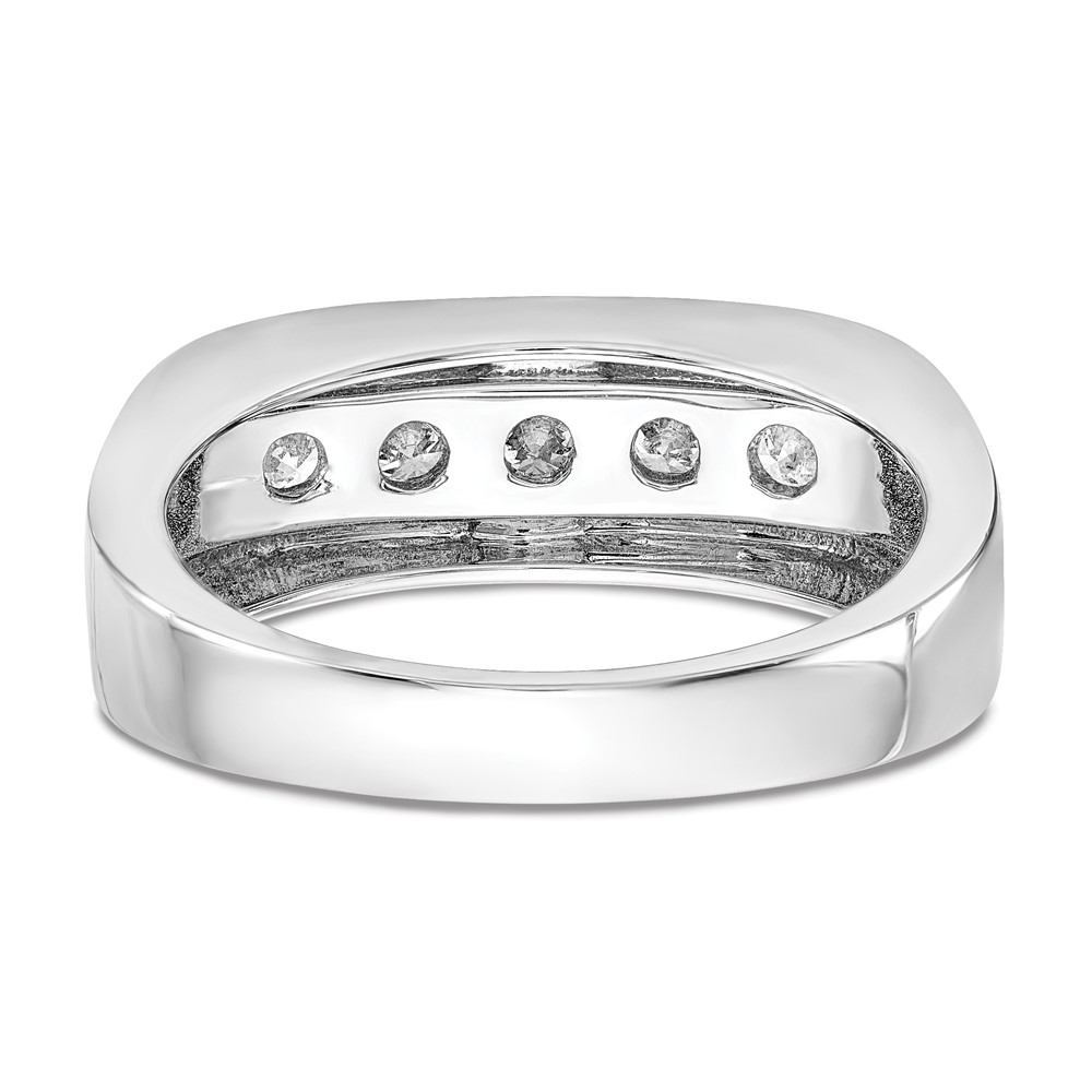 IBGoodman 14k 3/4 carat Lab Grown Diamond VS/SI+ G+ Complete Men's Band (RM3458B-070-10WLG)