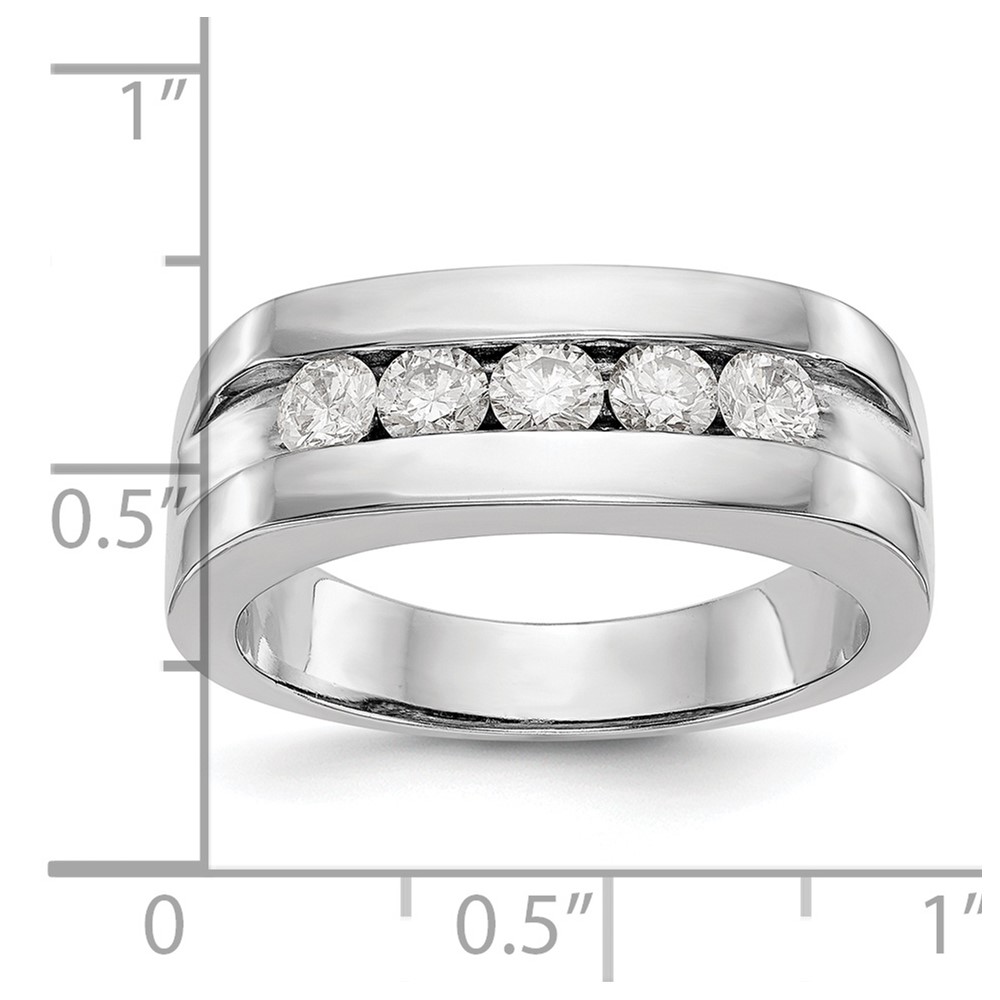 IBGoodman 14k 3/4 carat Lab Grown Diamond VS/SI+ G+ Complete Men's Band (RM3458B-070-10WLG)