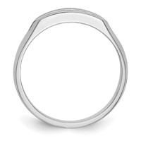 True Origin 14K White Gold Men's 0.33 Carat Lab Grown Diamond VS+ F+ Complete Channel Five Stone Band view 2