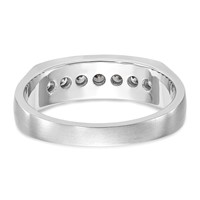 True Origin 14K White Gold Men's 0.50 Carat Lab Grown Diamond VS+ F+ Complete Channel Band view 5