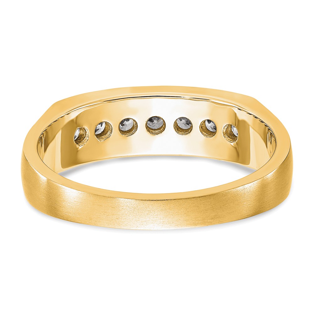 True Origin 14k Men's 1/2 carat Lab Grown Diamond VS DEF Channel Band (RM3462B-049-YLD)
