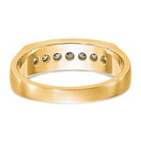 True Origin 14K Yellow Gold Men's 0.50 Carat Lab Grown Diamond VS+ F+ Complete Channel Band view 5