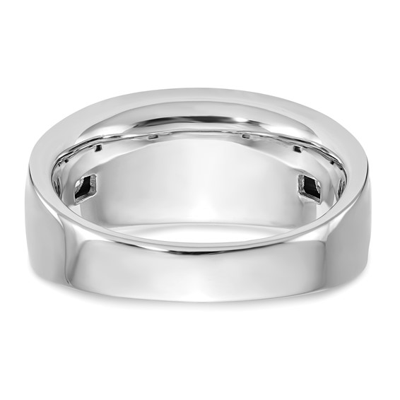 14K White Gold 7-Stone (Holds 7-3.3mm Round) Men's Channel Band Mounting