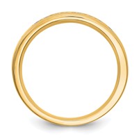 True Origin 14K Yellow Gold Men's 0.33 Carat Lab Grown Diamond VS+ F+ Complete Channel Band view 2
