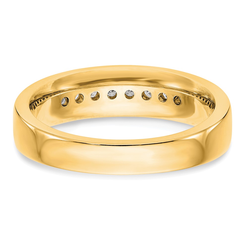 True Origin 14k Men's 1/3 carat Lab Grown Diamond VS DEF Channel Band (RM3466B-031-YLD)