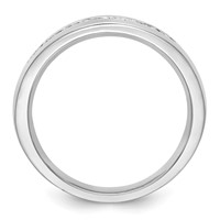 IBGoodman 14K White Gold 0.50 Carat Lab Grown Diamond VS SI+ G+ Complete Men's Band view 3