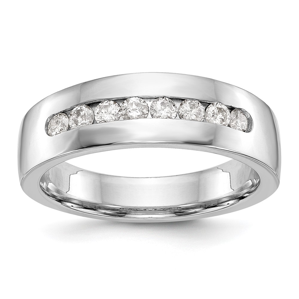 IBGoodman 14K White Gold 0.50 Carat Lab Grown Diamond VS SI+ G+ Complete Men's Band