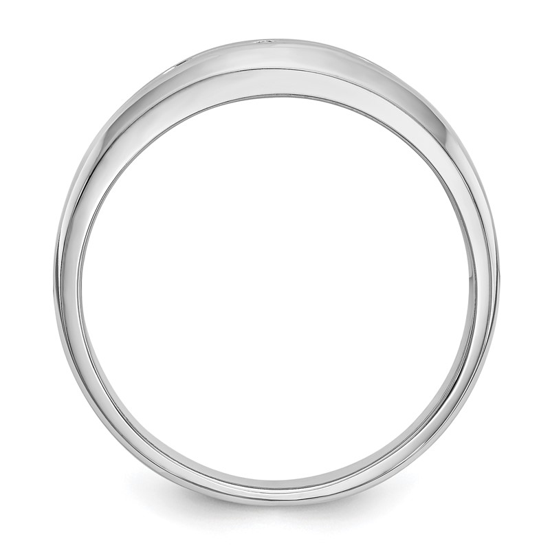 14K White Gold Lab Grown Diamond VS/SI+ G+ Men's Band