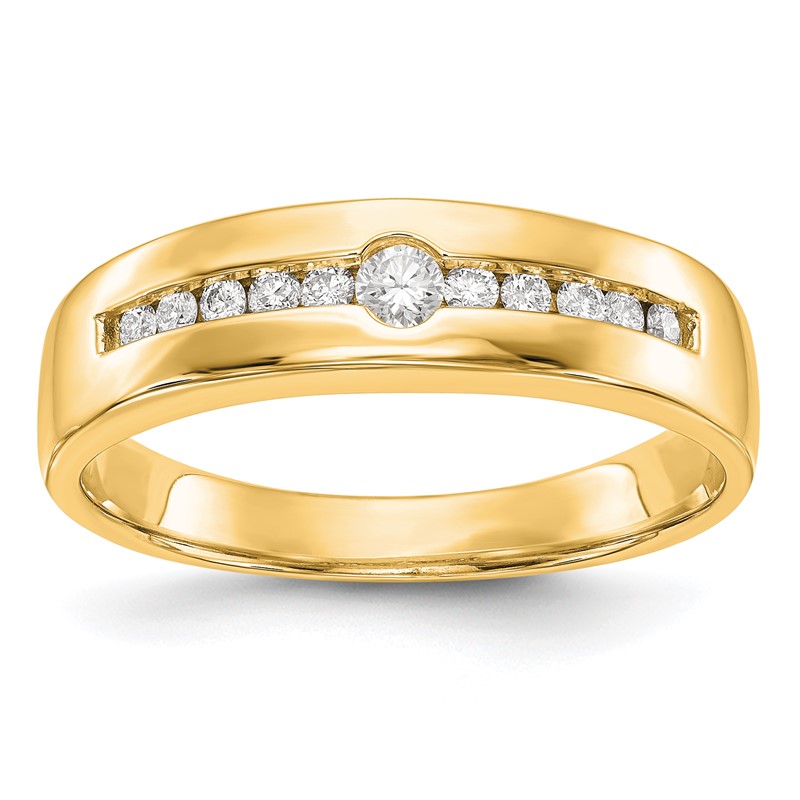 14K Lab Grown Diamond VS/SI+ G+ Men's Band