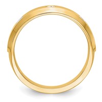 True Origin 14K Yellow Gold Men's 0.17 Carat Lab Grown Diamond VS+ F+ Complete Band view 2