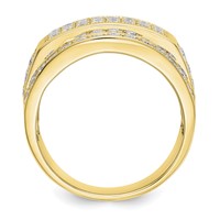IBGoodman 10K Yellow Gold 3 Carat Lab Grown Diamond VS SI+ G+ Men's Ring view 2