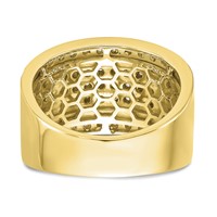 IBGoodman 10K Yellow Gold 3 Carat Lab Grown Diamond VS SI+ G+ Men's Ring view 5