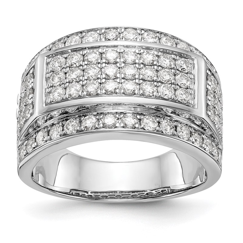 IBGoodman 14k White Gold 2 carat Lab Grown Diamond VS/SI+ G+ Men's Ring