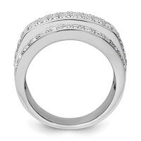 True Origin 14K White Gold Men's 3 Carat Lab Grown Diamond VS+ F+ Complete Heirloom Ring view 2