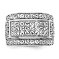 True Origin 14K White Gold Men's 3 Carat Lab Grown Diamond VS+ F+ Complete Heirloom Ring view 4