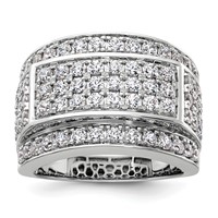 True Origin 14K White Gold Men's 3 Carat Lab Grown Diamond VS+ F+ Complete Heirloom Ring view 1