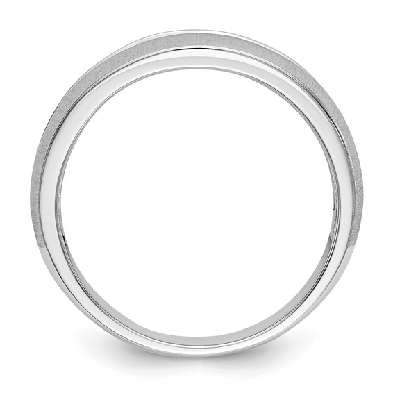 14K White Gold 1/3 carat Diamond Complete Men's Channel Band