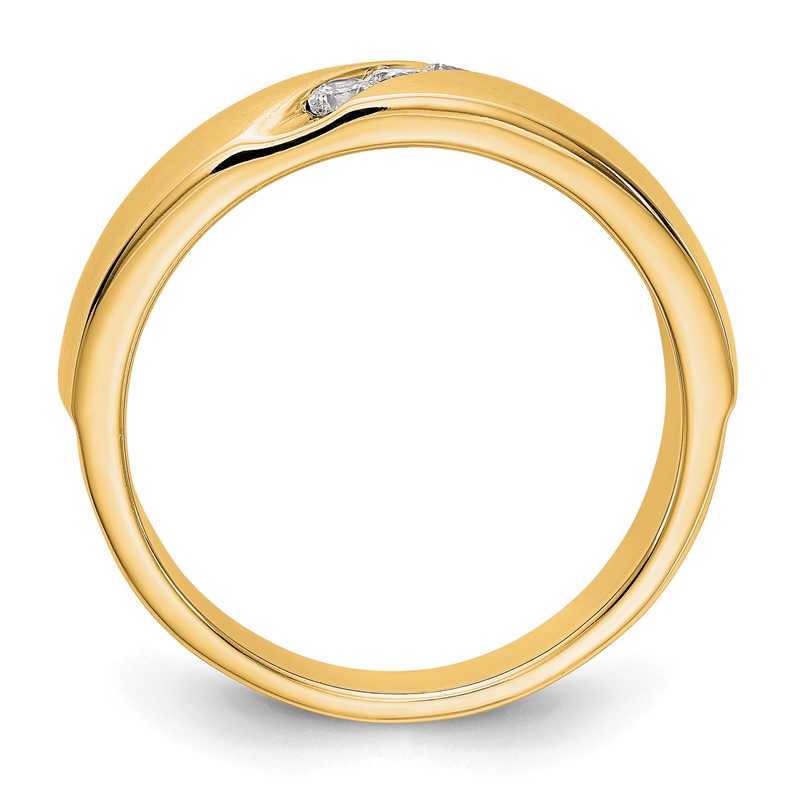 True Origin 14k Men's 1/5 carat Lab Grown Diamond VS DEF Band