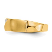True Origin 14K Yellow Gold Men's 0.20 Carat Lab Grown Diamond VS+ F+ Complete Band view 3