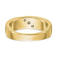 True Origin 14K Yellow Gold Men's 0.20 Carat Lab Grown Diamond VS+ F+ Complete Band view 5