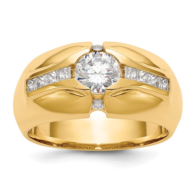 IBGoodman 14k 1 carat Lab Grown Diamond VS/SI+ G+ Complete Men's Ring
