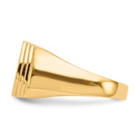 14K Yellow Gold 0.50 Carat Diamond Complete Men's Ring view 3