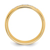True Origin 14K Yellow Gold Men's 0.50 Carat Lab Grown Diamond VS+ F+ Complete Miligrain Band view 2