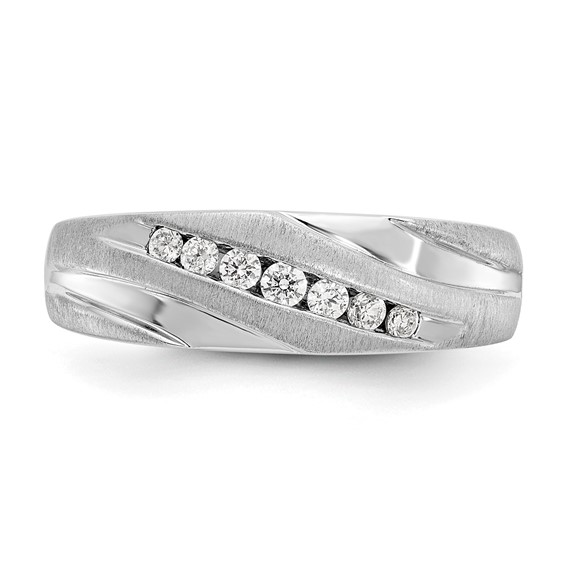 True Origin Lab Grown Diamond Brushed & Polished Men's Bands