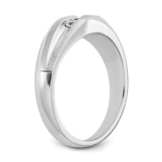 True Origin Lab Grown Diamond Brushed & Polished Men's Bands